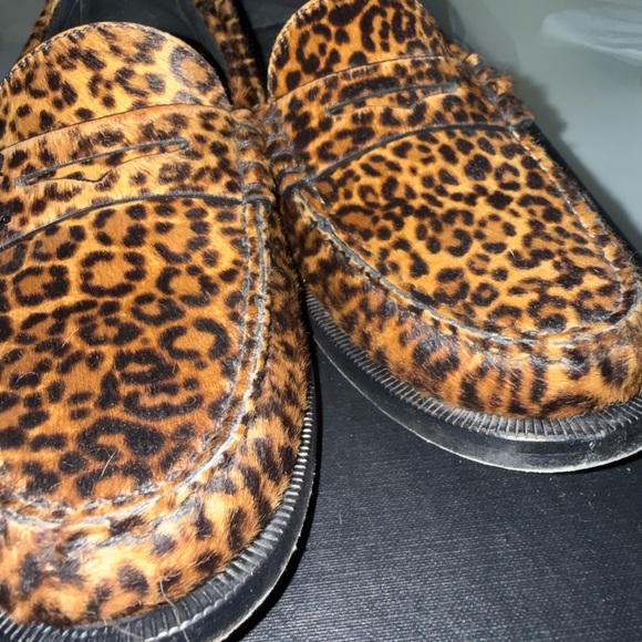 Saint Laurent Animal Print Loafers - Picture 7 of 7
